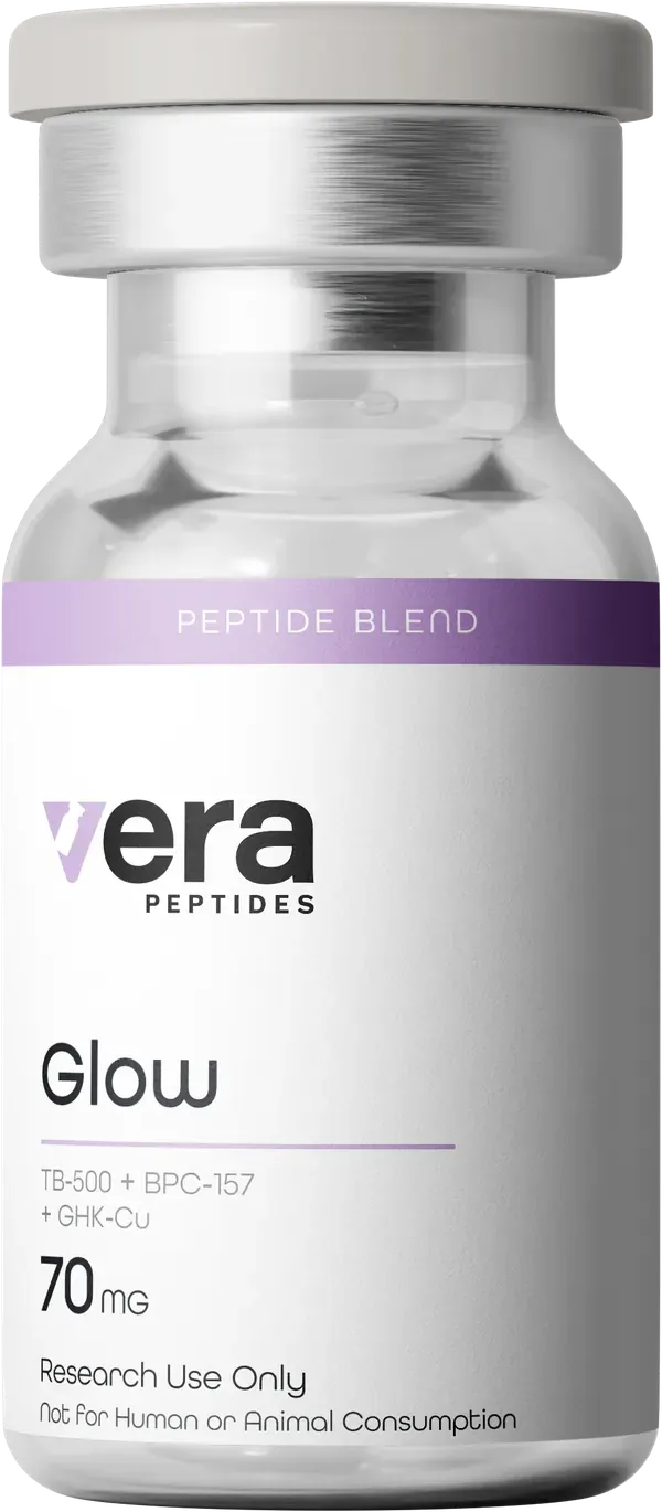 GLOW 70 mg — research peptide vial